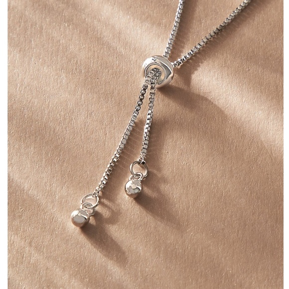 Luxe Cubic Zirconia Pave Pull Dainty Bracelet - Picture 9 of 10